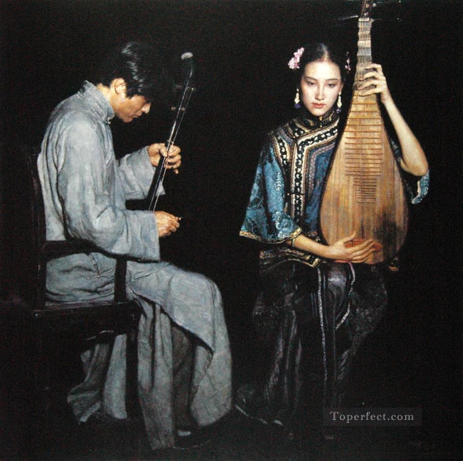 Canción de amor 1995 Chen Yifei chino Pintura al óleo